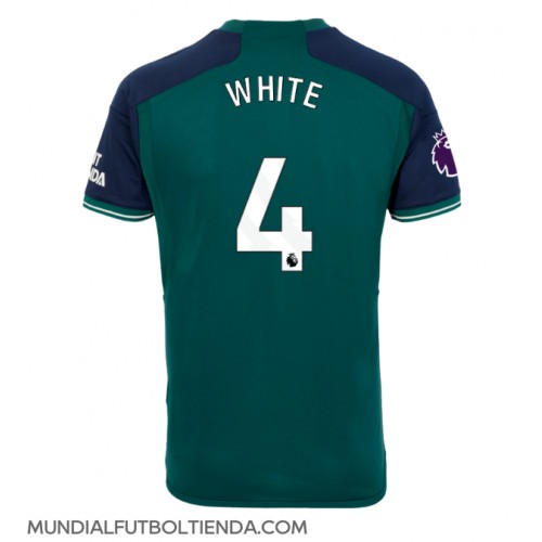 Camiseta Arsenal Benjamin White #4 Tercera Equipación Replica 2023-24 mangas cortas